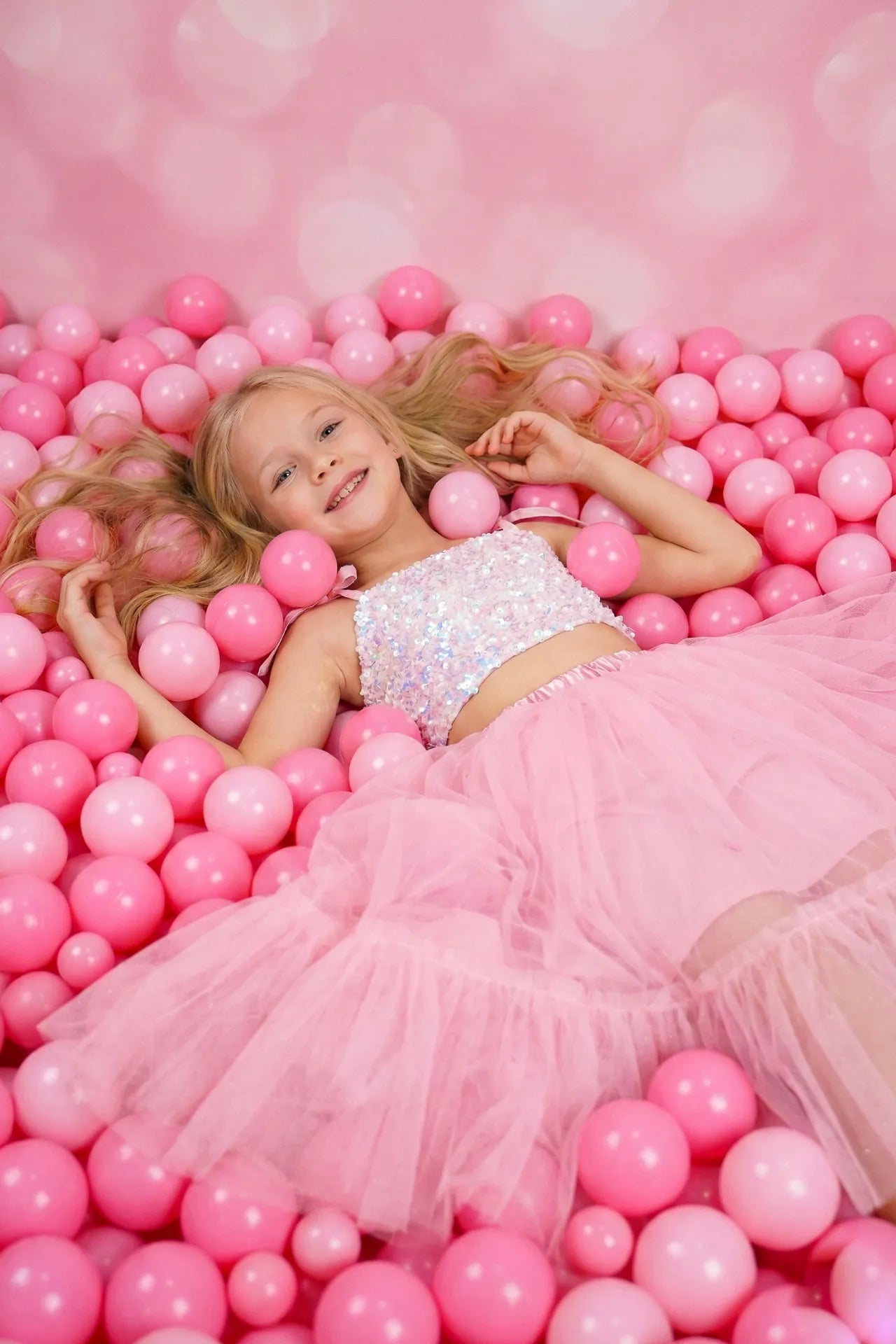 Twinky Kız Çocuk Crop ve Etek Takım - Pembe