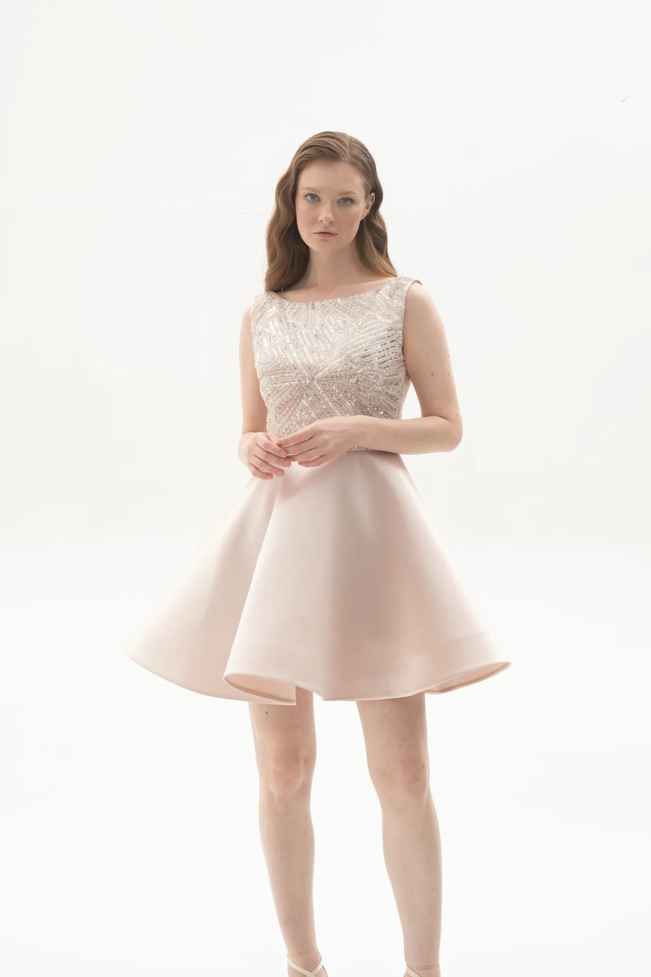 Rose Charm Taşlı Mini Abiye | Kiralık