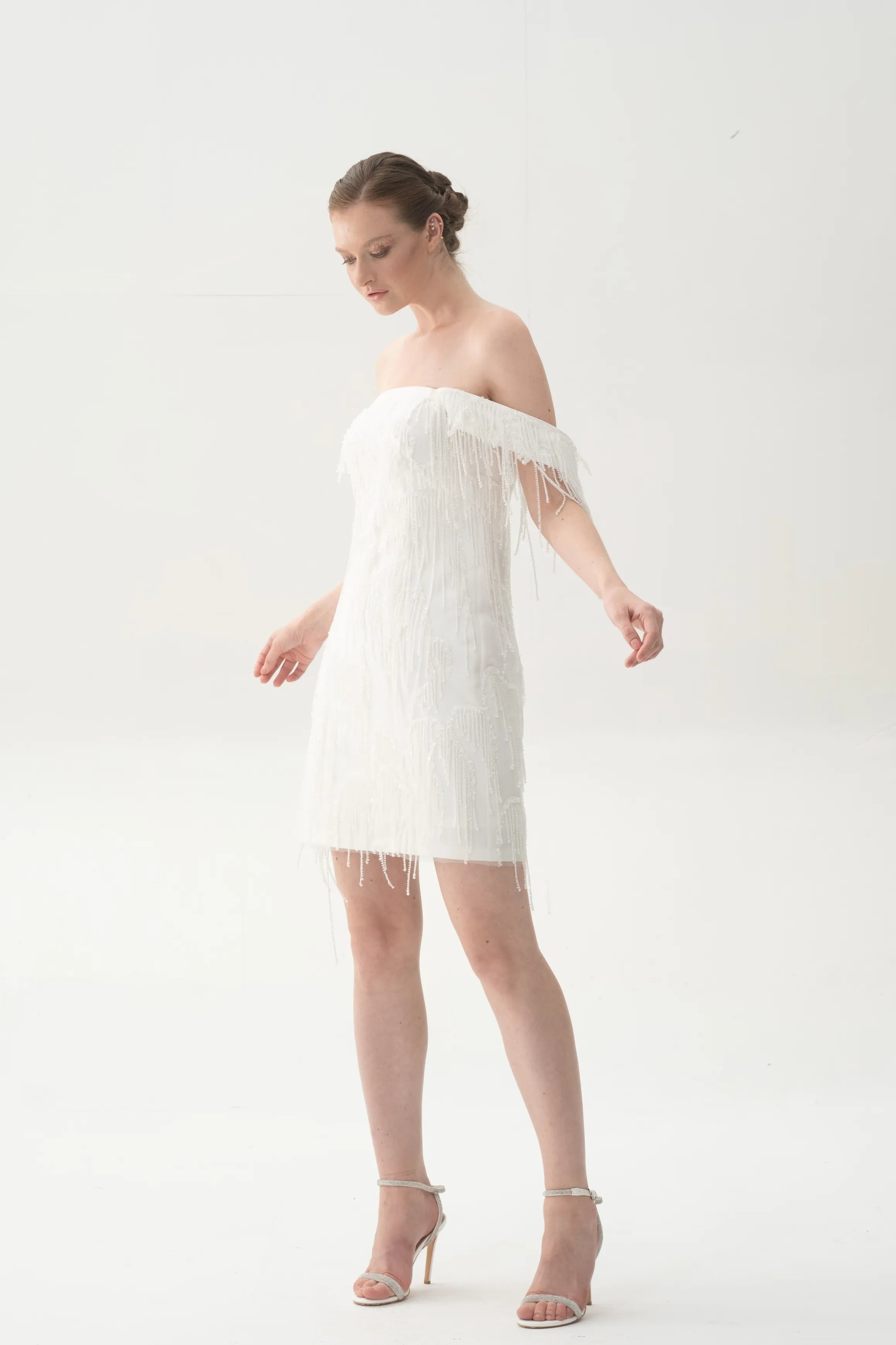 Sparkle Abiye - Beyaz | Kiralık