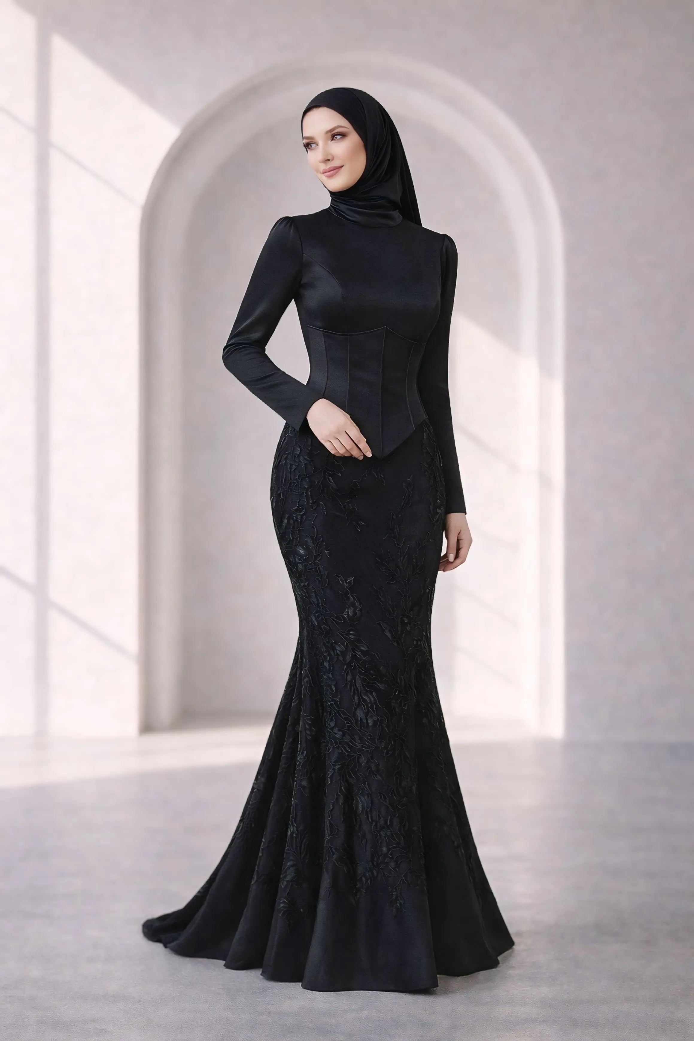 Samira Abiye - Siyah | Kiralık