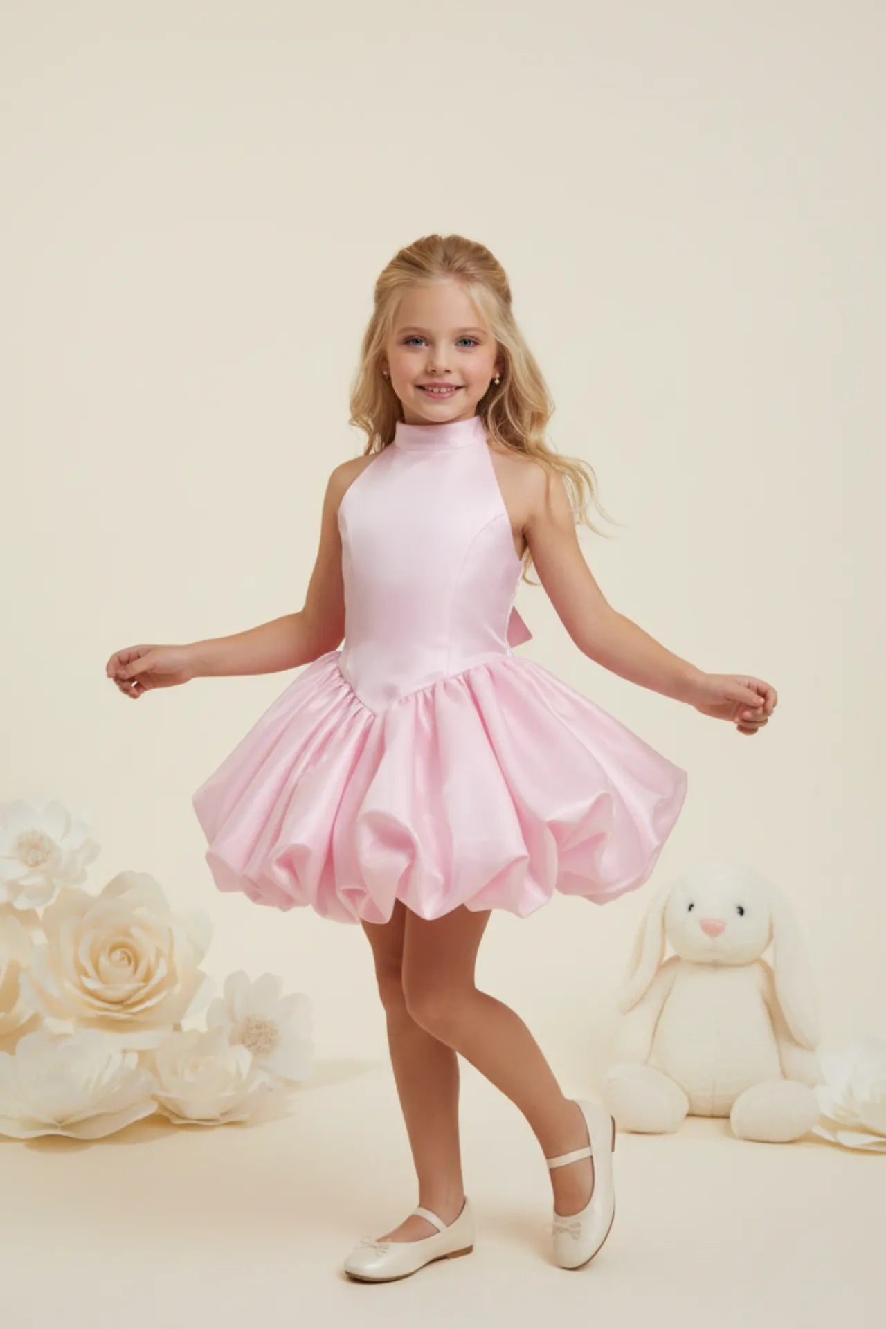 Princess Lumi Kız Çocuk Abiye Elbise - Pembe