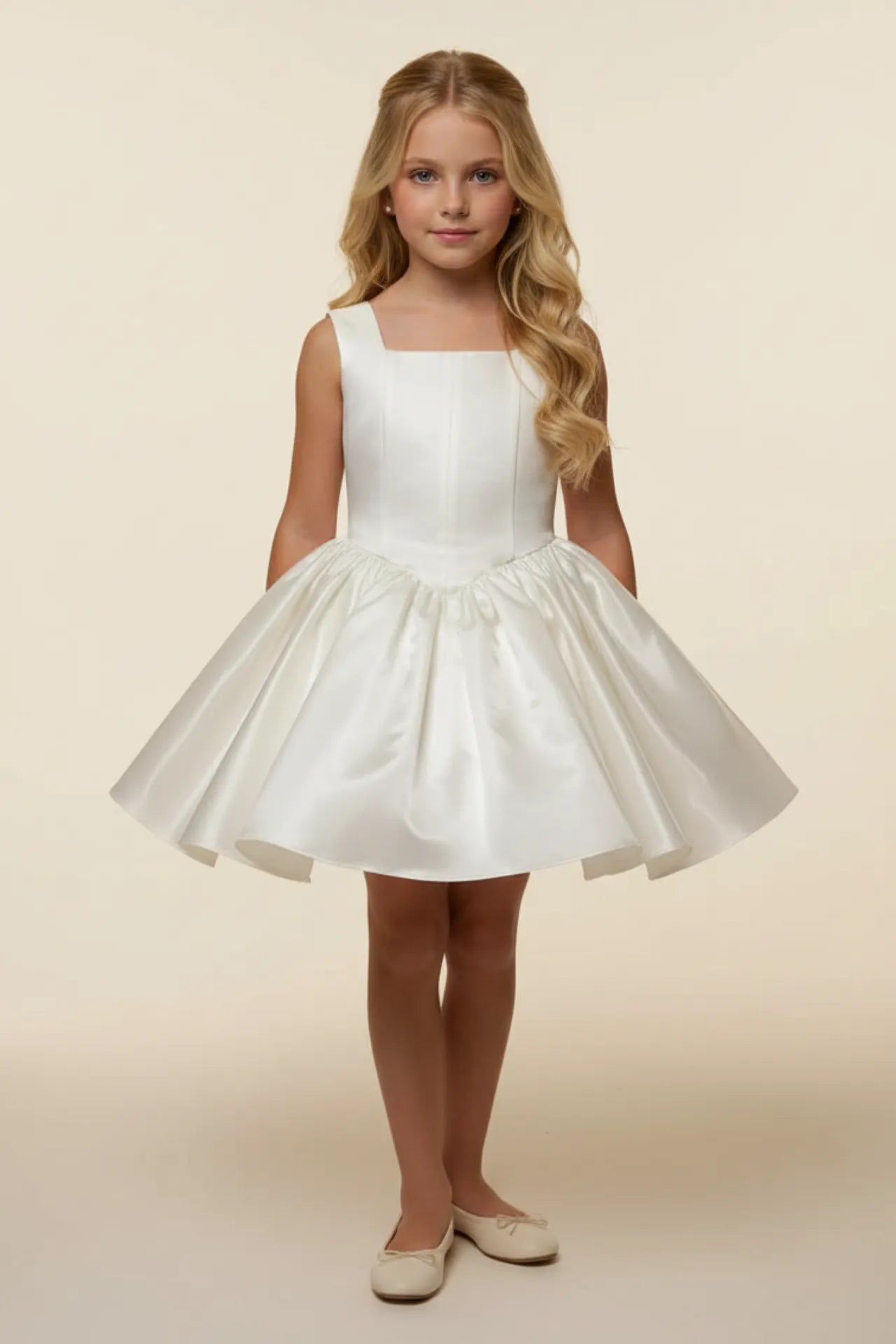 Capella Kız Çocuk Abiye Elbise - Beyaz