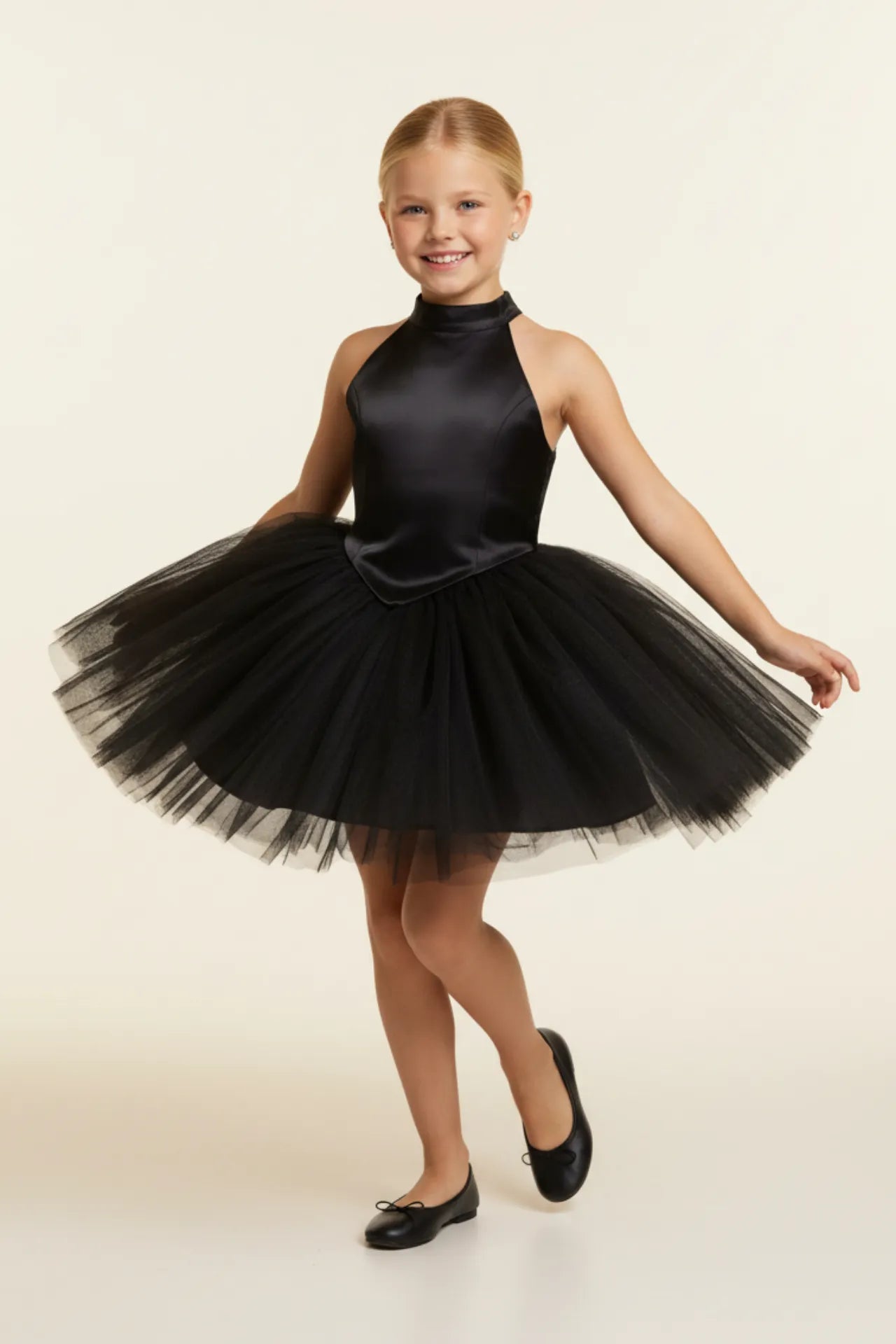 Moonette Kız Çocuk Abiye Elbise - Siyah