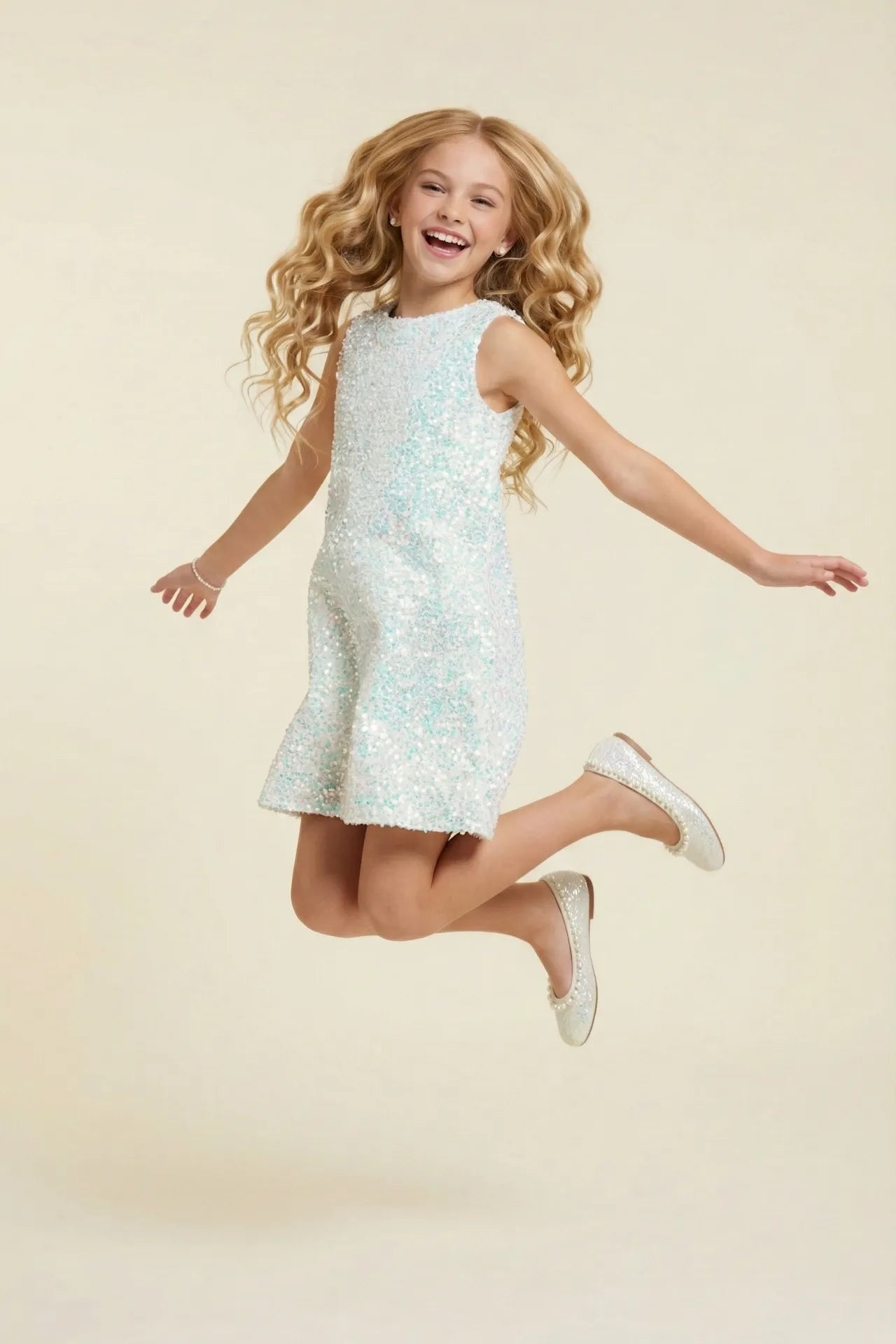 Lolly Kız Çocuk Abiye Elbise - Beyaz