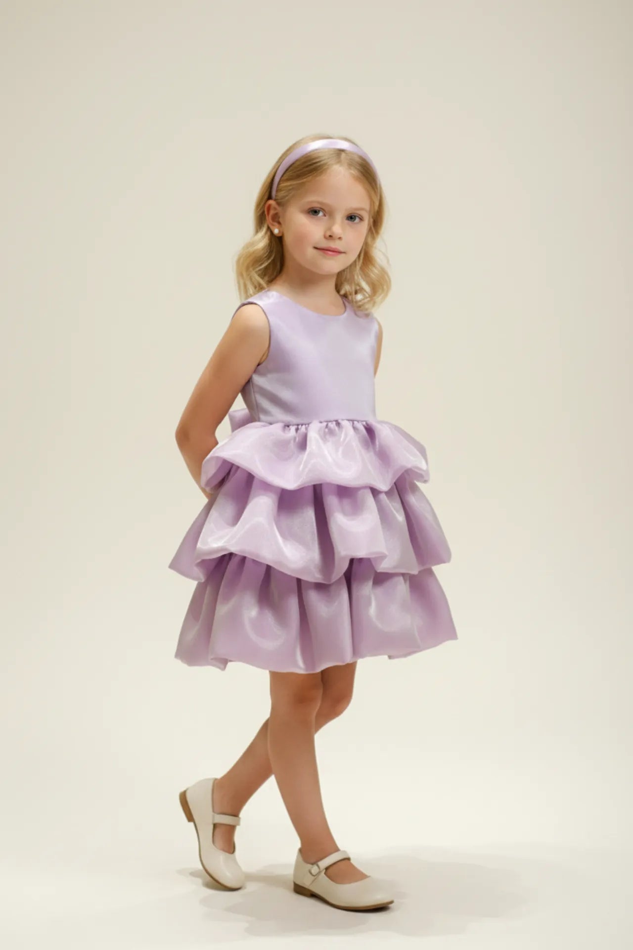 Stella Kız Çocuk Abiye Elbise - Mor