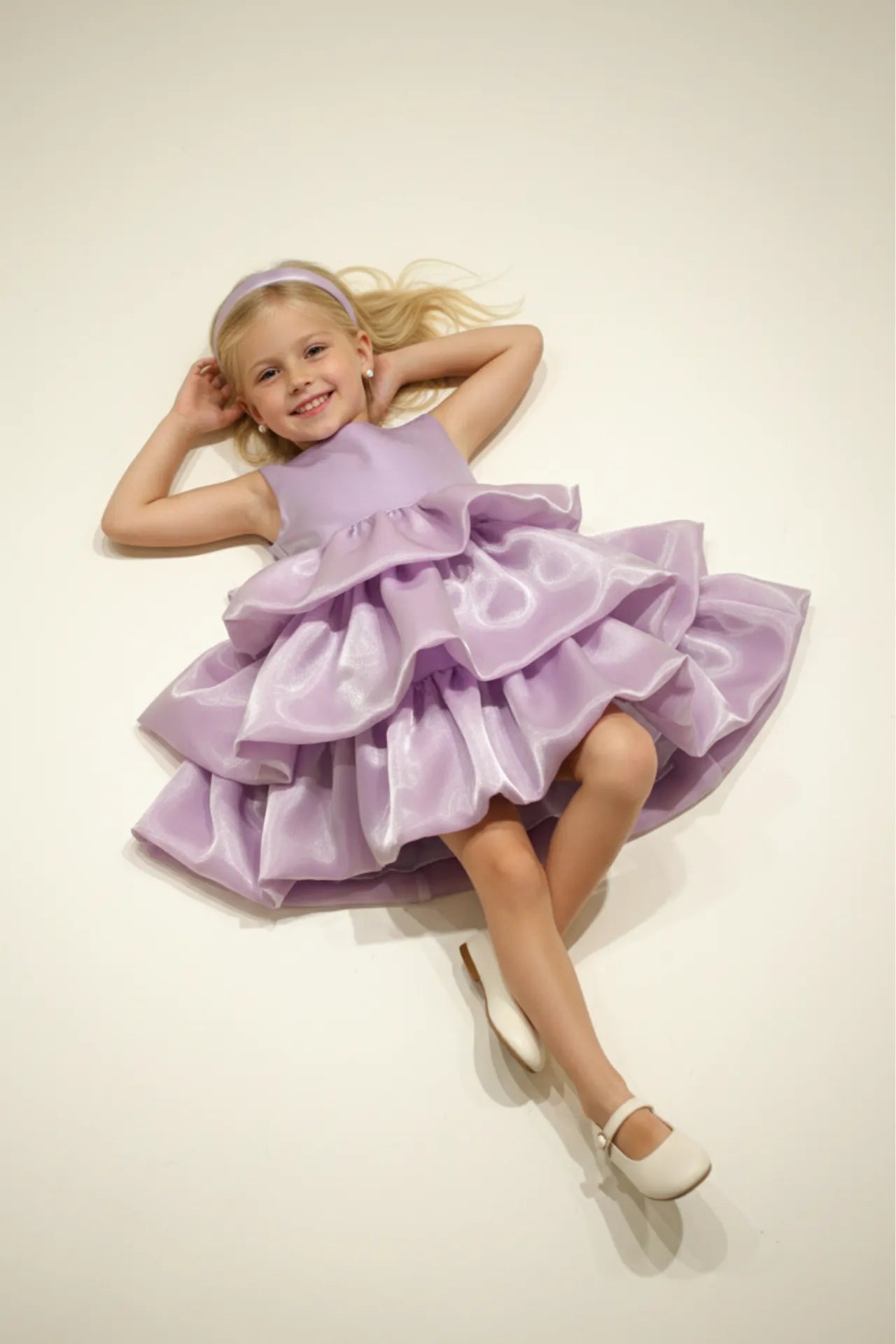 Stella Kız Çocuk Abiye Elbise - Mor