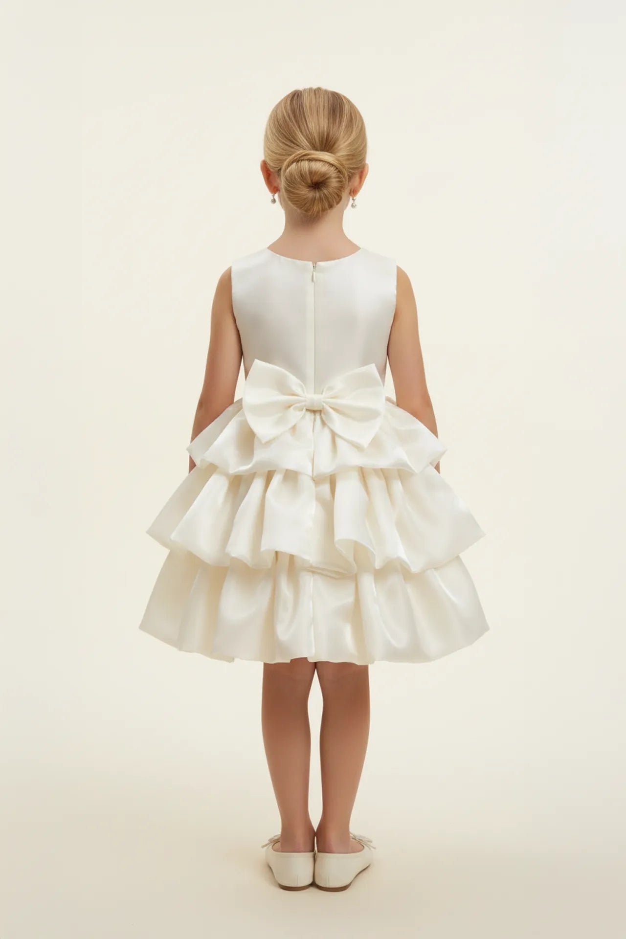 Stella Kız Çocuk Abiye Elbise - Beyaz