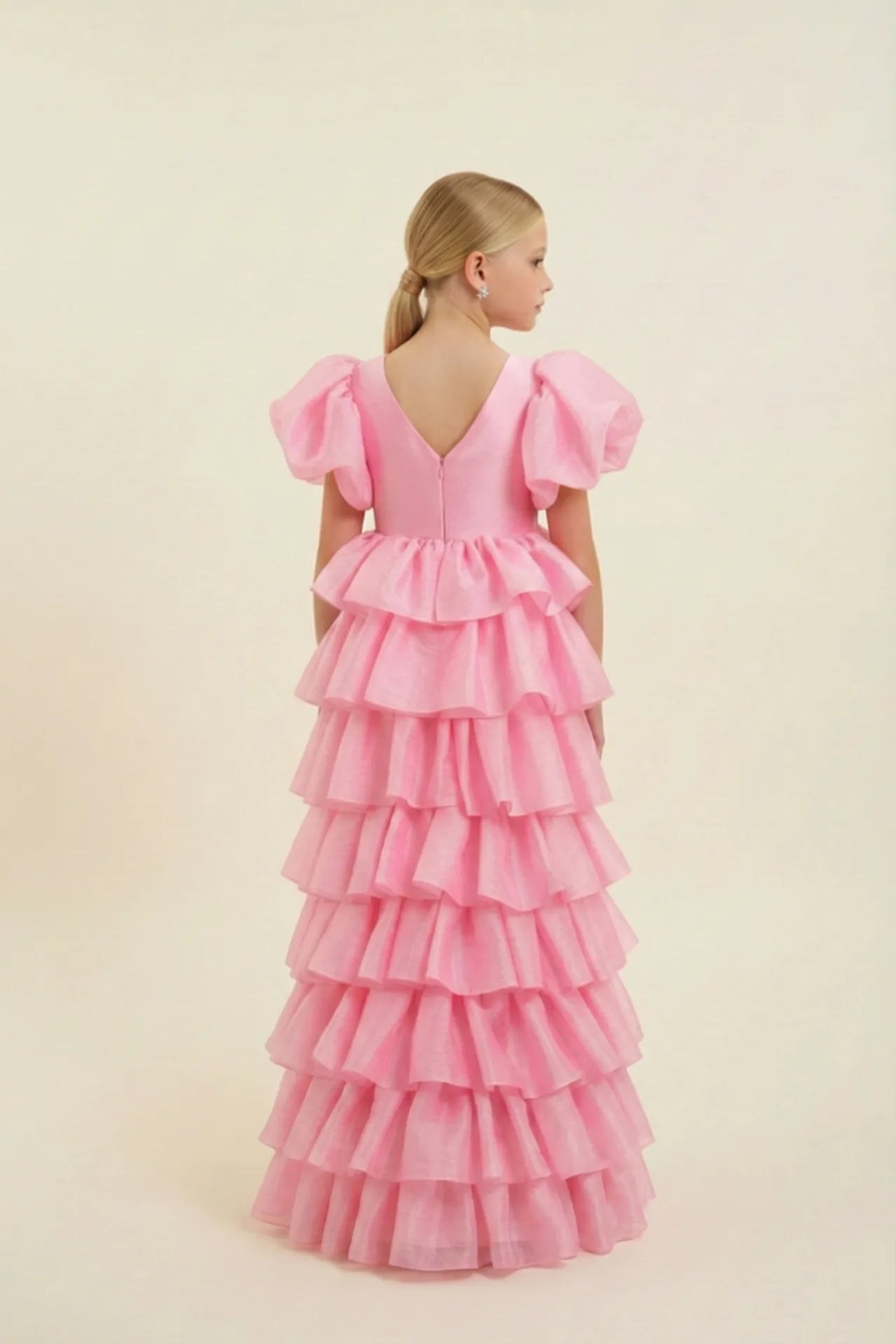 Elara Kız Çocuk Abiye Elbise - Pembe