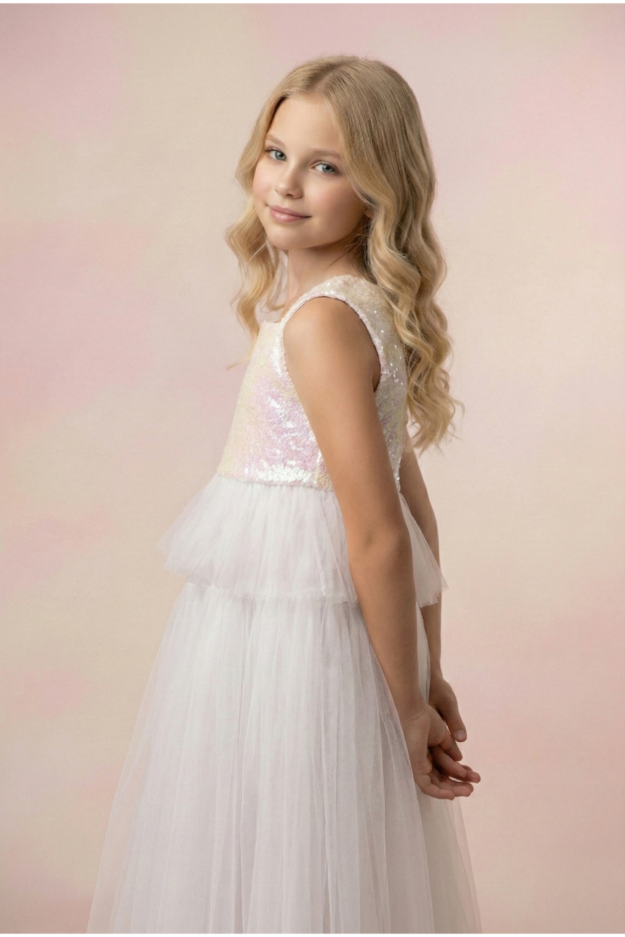 Glow Kız Çocuk Crop - Beyaz