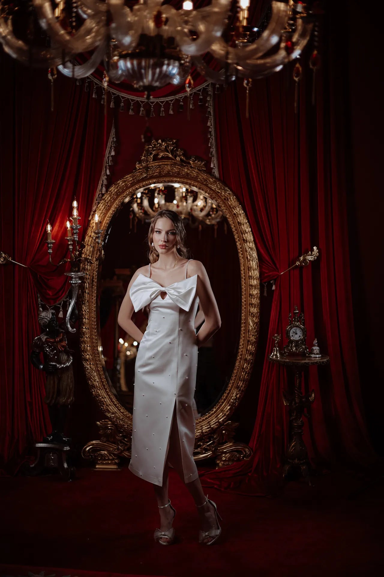 Pearl Elegance Askılı, Kalem Söz Nişan Elbisesi