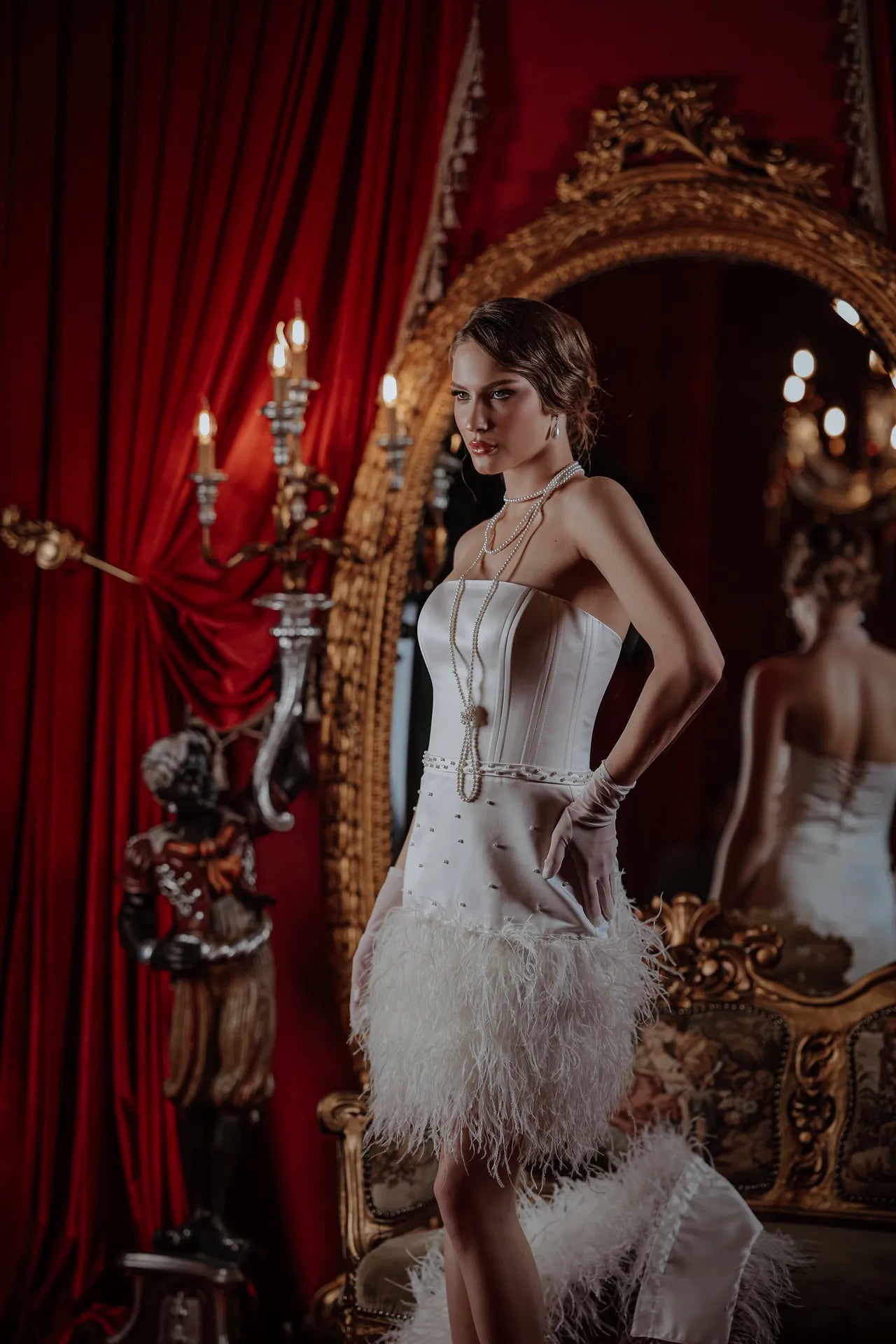 La Belle Epoque Straplez Mini After Elbise