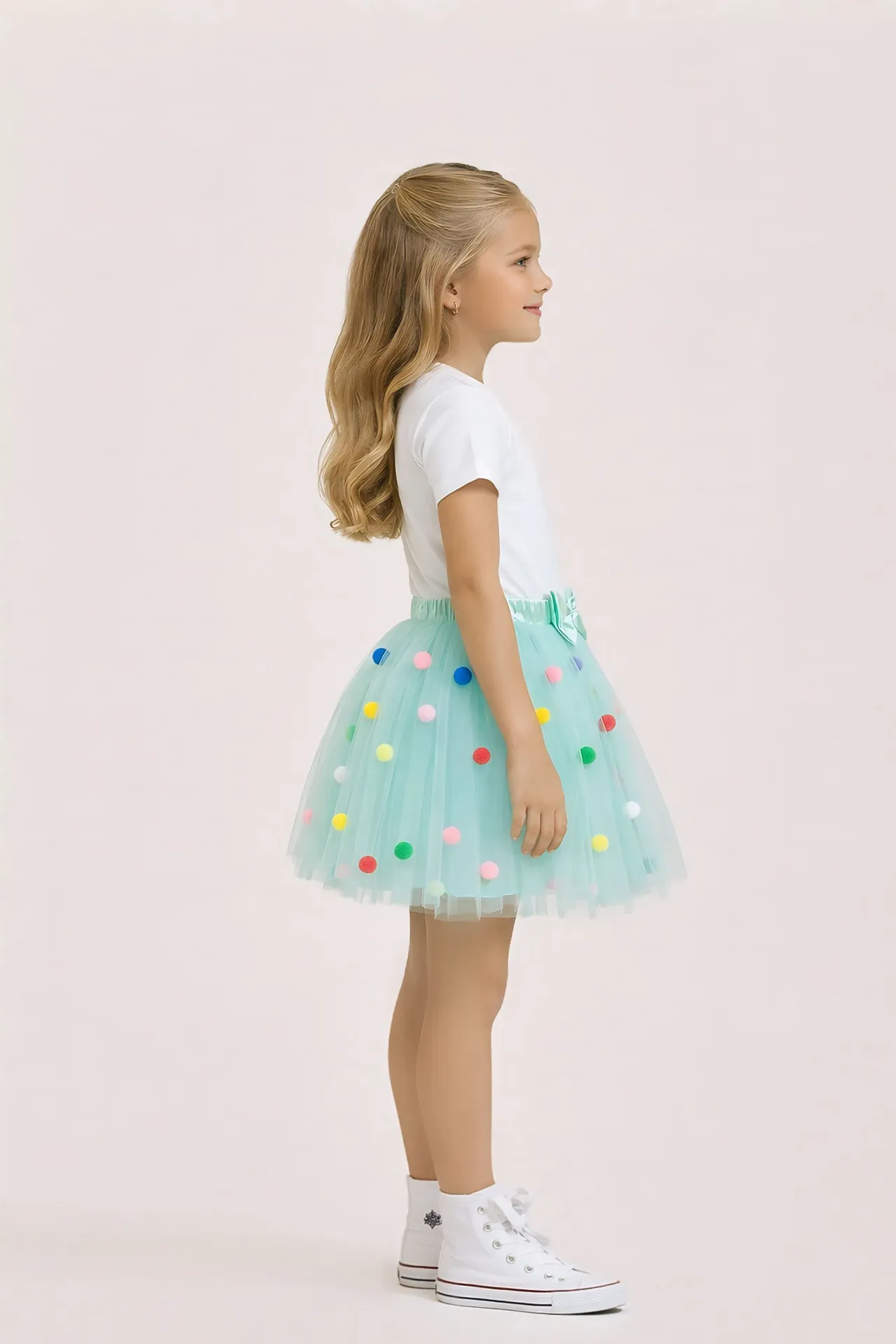 Bonbon Kız Çocuk Etek - Mint Yeşil