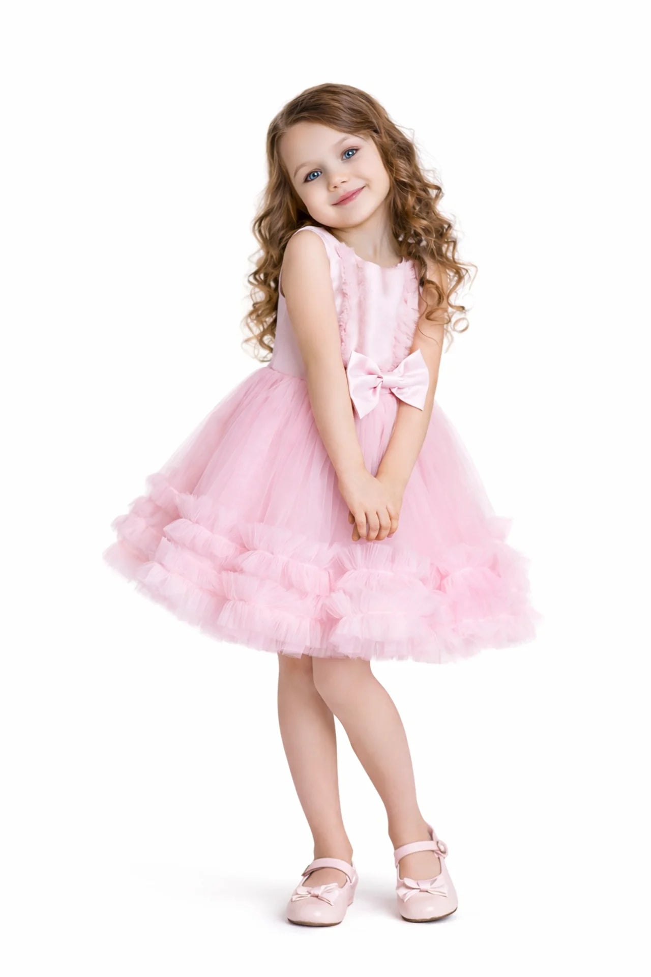 Cloud Kız Çocuk Abiye Elbise - Pembe