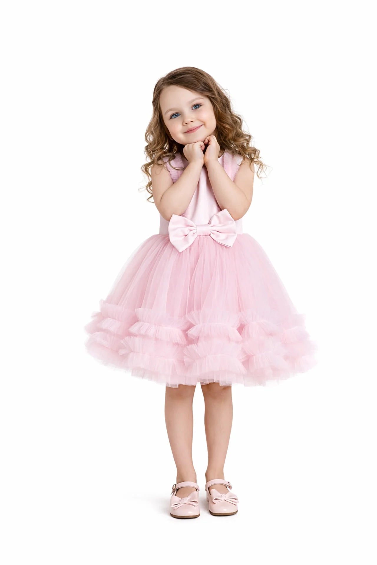 Cloud Kız Çocuk Abiye Elbise - Pembe