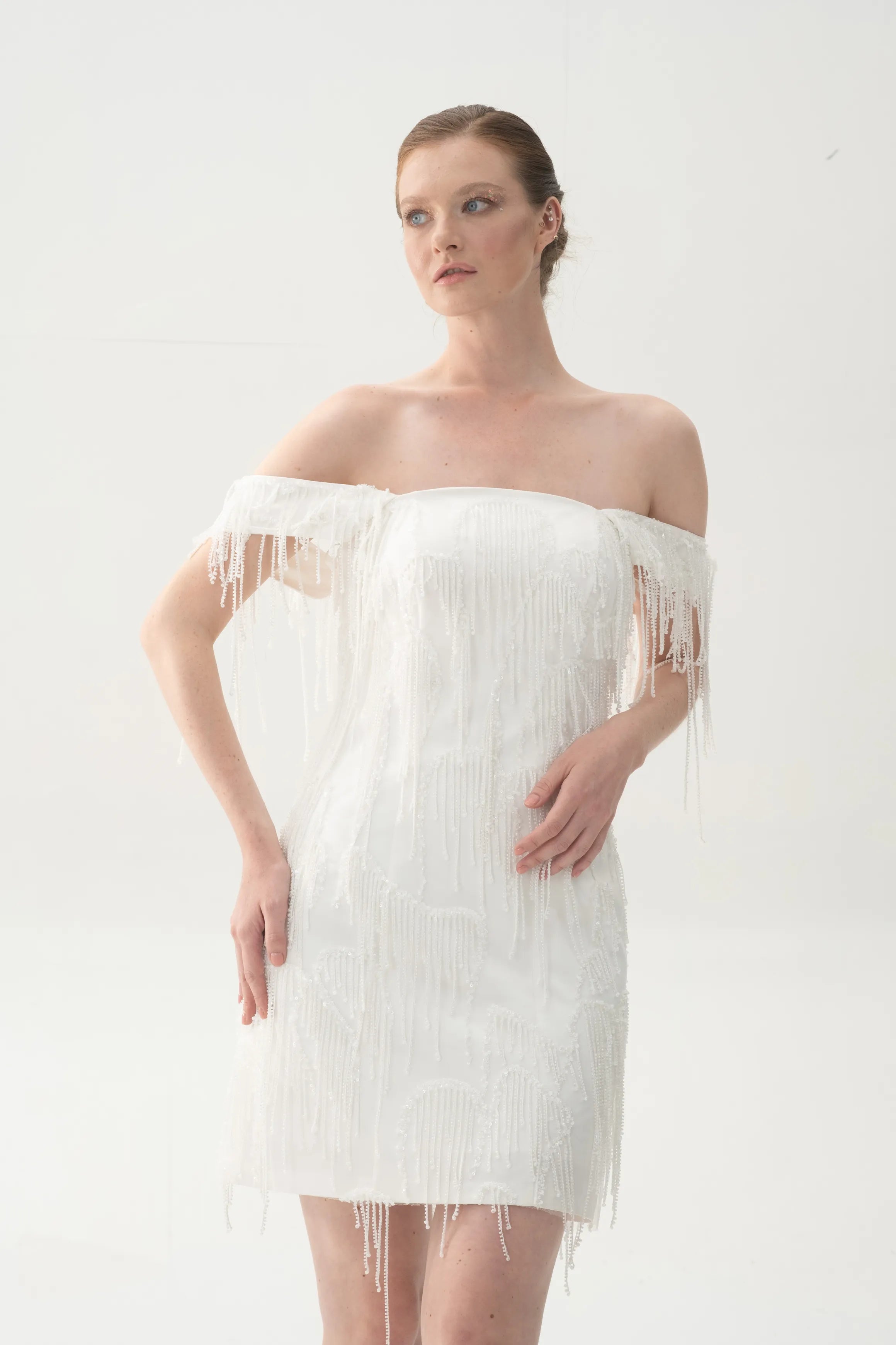 Sparkle Abiye - Beyaz | Kiralık