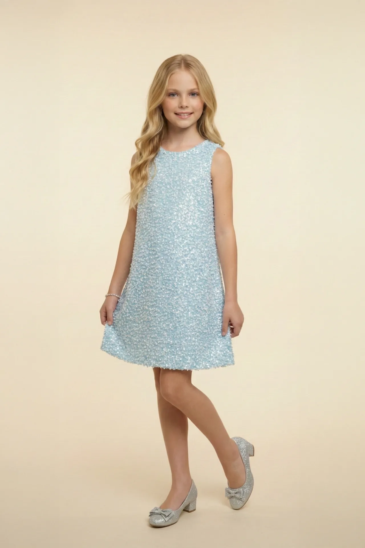 Lolly Kız Çocuk Abiye Elbise - Mavi