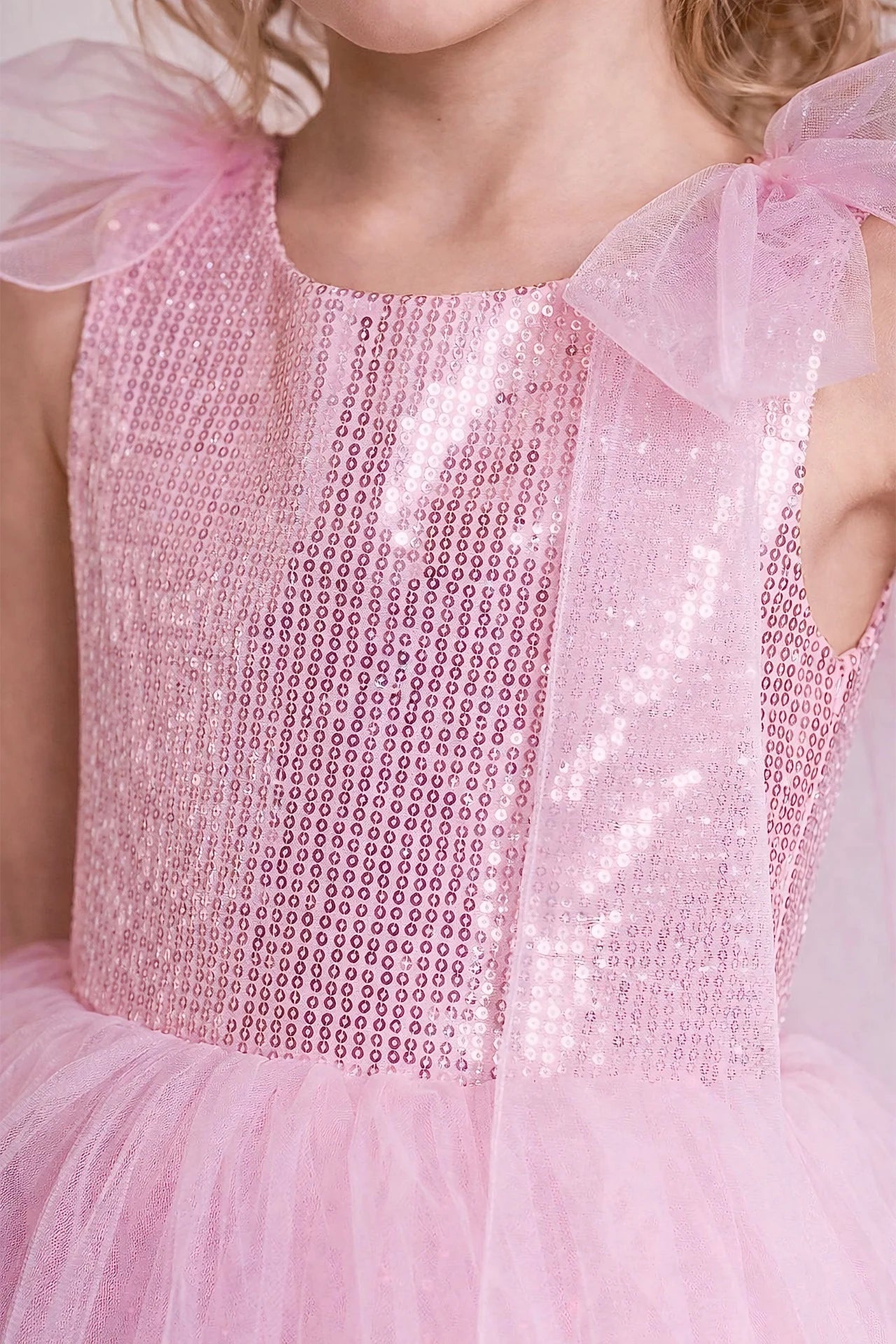 Rosalie Kız Çocuk Abiye Elbise - Pembe